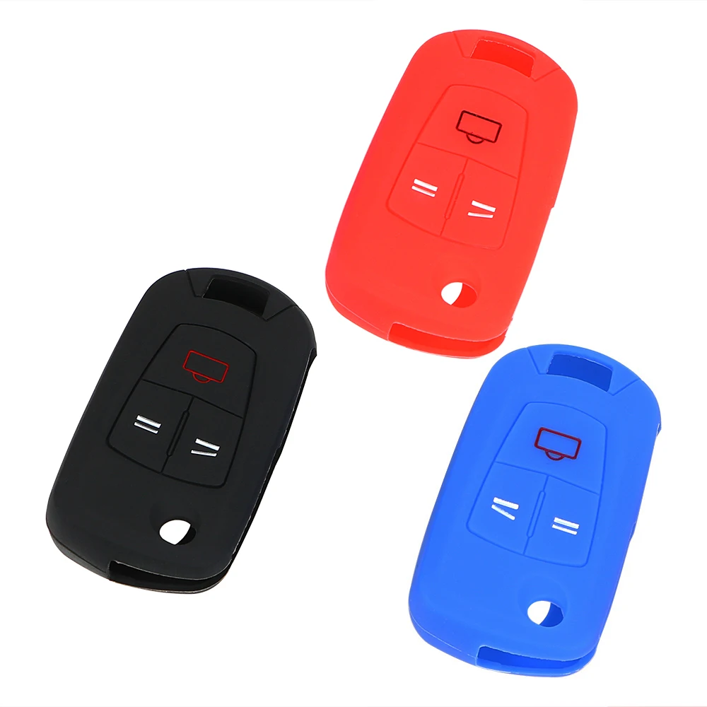 

Silicone Key Case Protector 3 Button Car Folding Key Cover For Vauxhall Opel Opel Astra Vectra Corsa Signum Auto Accessories
