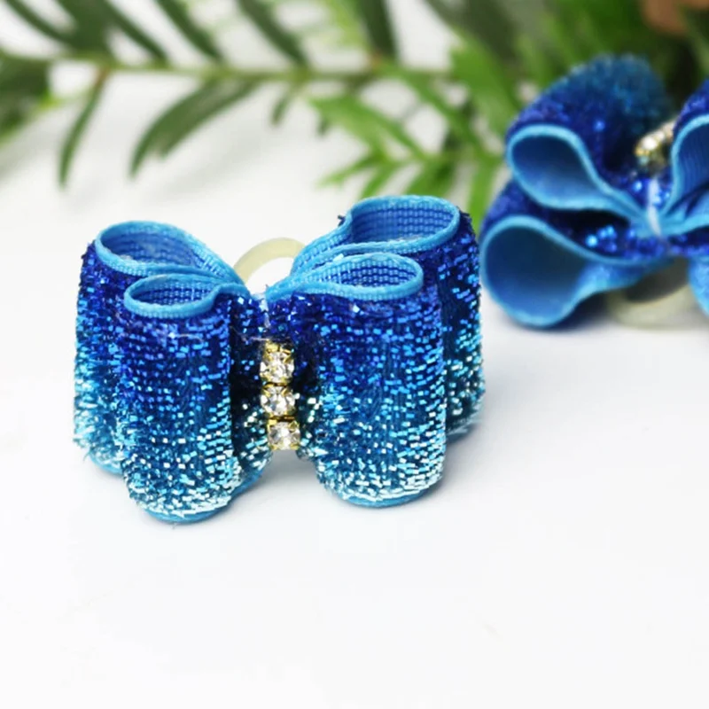 1 PCS Handmade font b Pet b font Puppy Dog Cat Hairpin Hair Bows Dog Hair