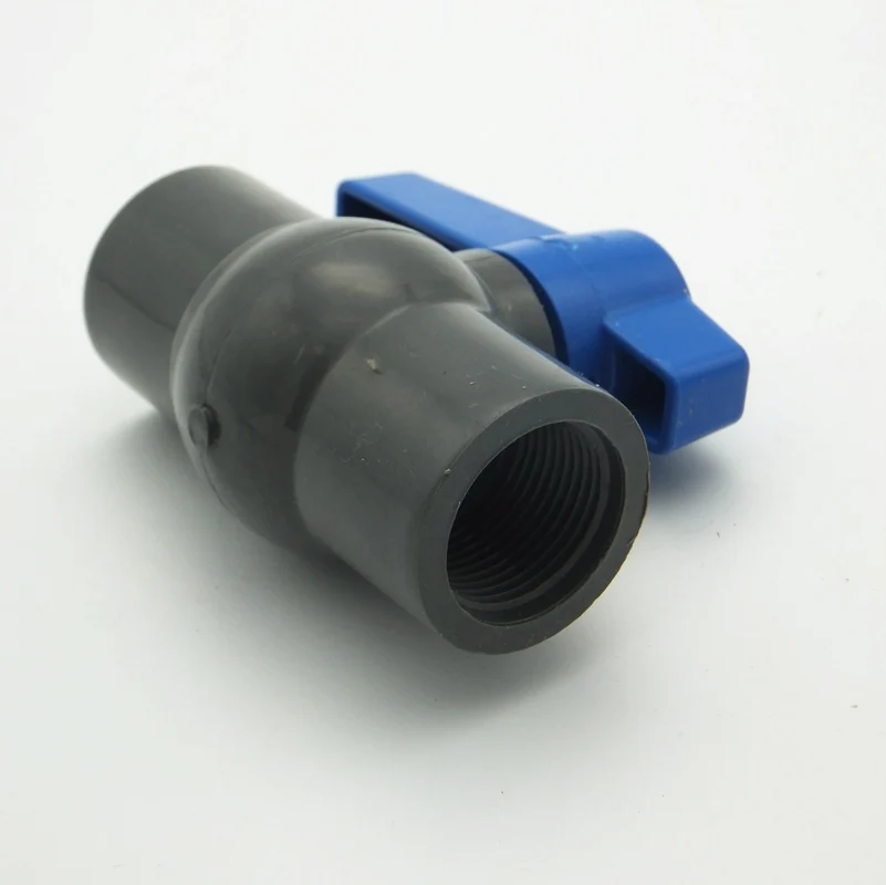 

3/4" BSP Female Thread PVC Ball Valve Adapter Connector For Garden Irrigation System