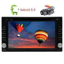Camera+Eincar 2din GPS Car DVD Player Android6.0 Stereo GPS Navigator Android HeadUnit support Wifi 4G OBD USB/SD Phone Link SWC