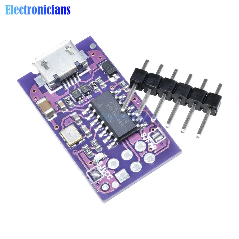 Микро usb мини AVR ISP ATtiny44 USB программатор совместимый USBTinyISP для Arduino IDE