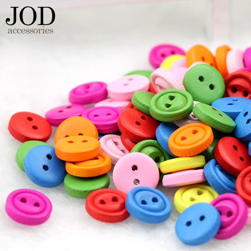 

11mm 20pcs Wooden Buttons for Crafts Scrapbooking Accessories Clothes Decorative Botones De Madera Para Manualidades