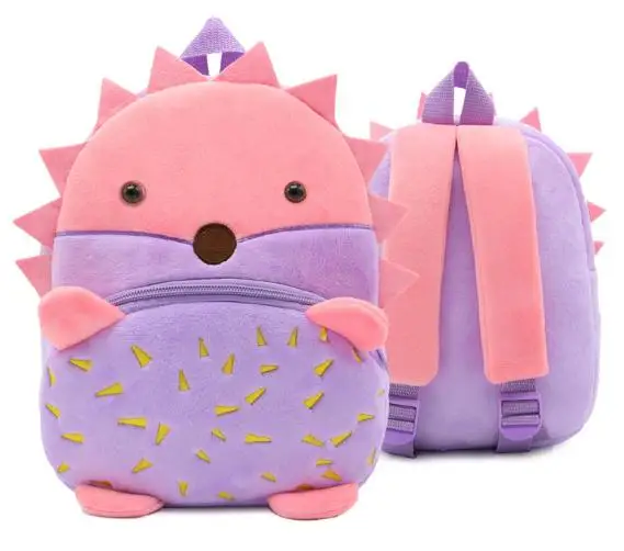 Животных детские плюшевые рюкзаки мини школьный единорог; Фламинго Рюкзак-Акула рюкзак для девочек и мальчиков детские школьные сумки - Цвет: Hedgehog