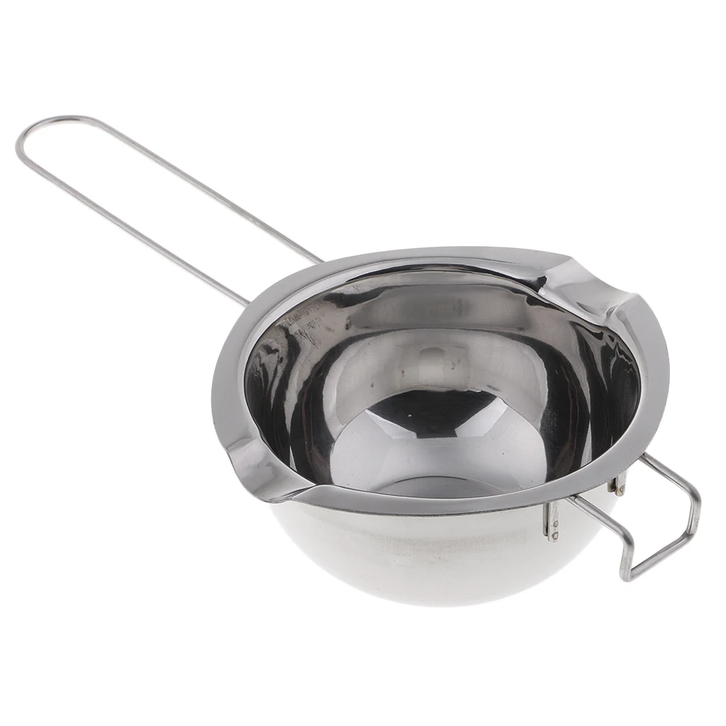  2 Pieces/set Stainless Steel Candle Wax Melting Pot Double Boiler Tool for DIY Scented Candle Handmade Soaps Making Craft