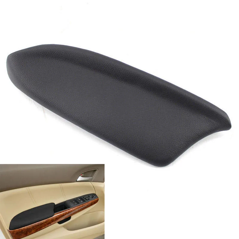 

2x Black PU Leather Front Door Panels Armrest Cover For Honda Accord 2008-2012