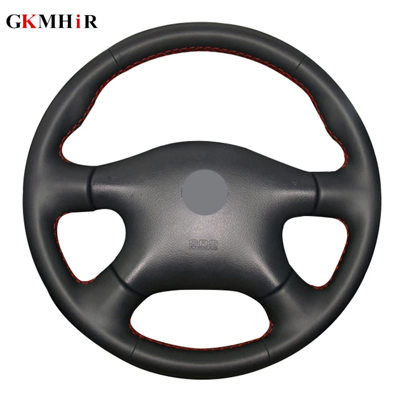 Economici Nero Volante In Pelle Copertura Della Ruota di Copertura per Nissan Almera N16 Pathfinder Primera Paladin Vecchio XTrail 2001 2006 Renault Samsung SM3