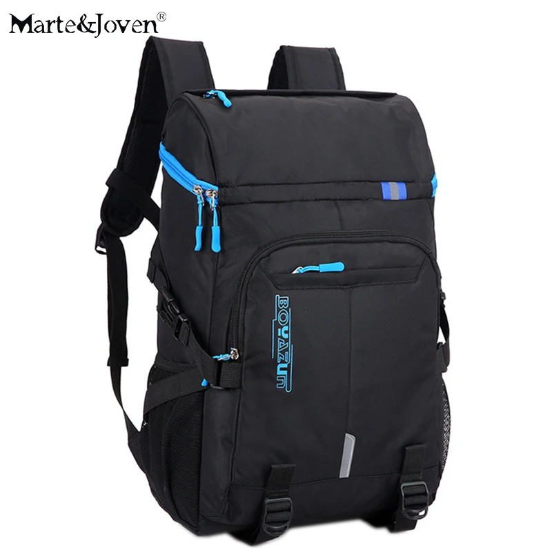[Marte&Joven] Multi Pocket Black Travel Backpack for Men Best Teenagers ...
