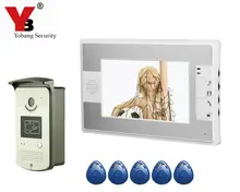 Yobang Security 7″Video Intercom Door Phone System With 5 RFID IR camera Access Door Video Doorbell Camera Stock Wholesale