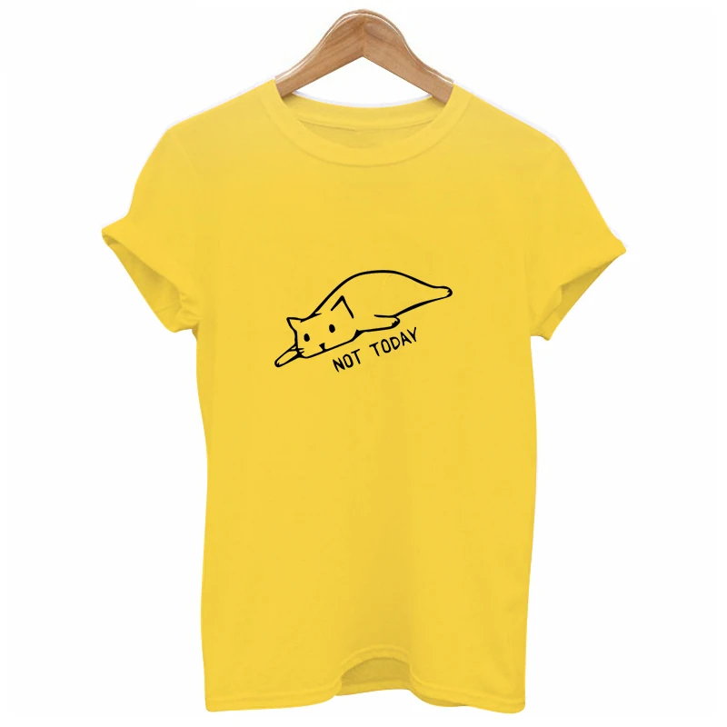 2019 القط لا اليوم مضحك لطيف الوردي قميص مطبوع امرأة قميص كاجوال قطني الإناث قمم المحملة محب نعرفكم المتناثرة 2019 القط لا اليوم مضحك لطيف الوردي قميص مطبوع امرأة قميص كاجوال قطني الإناث قمم المحملة محب نعرفكم المتناثرة