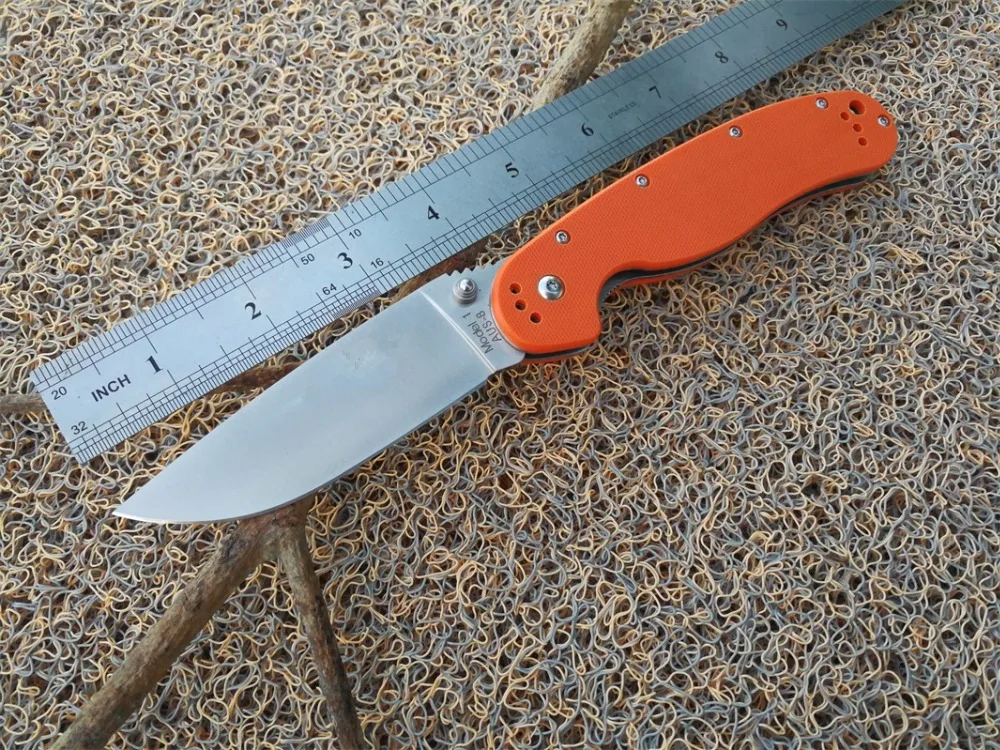 2019 высококачественный маленький складной нож C36 hati rat12 AUS-8 лезвие пятно G10 + ручка