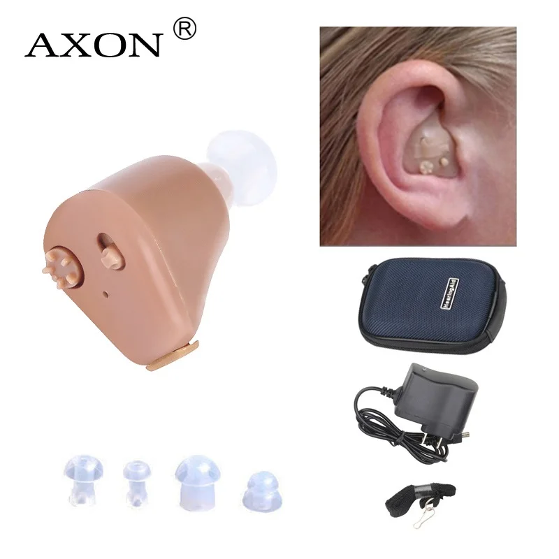 AXON K-88 Hearing Aid Rechargeable Mini Hearing Aids Sound Amplifier Invisible Hear Clear for the Elderly Deaf Ear Care Tools
