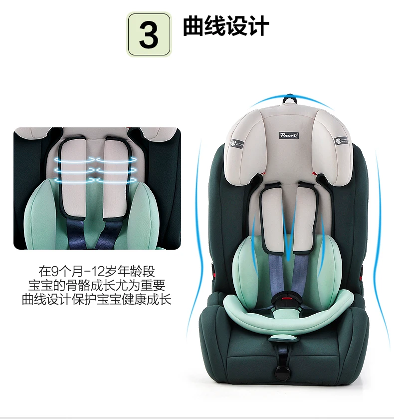 Детское сиденье безопасности 9 месяцев-12 лет автомобильное детское сиденье безопасности автомобильное портативное