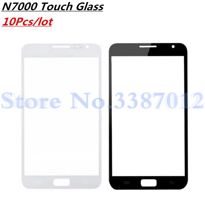 10Pcs/lot Front Glass Touch Panel For Samsung Galaxy Note 1 N7000 i9220 Original Outer Lens Cover Screen | Мобильные телефоны и