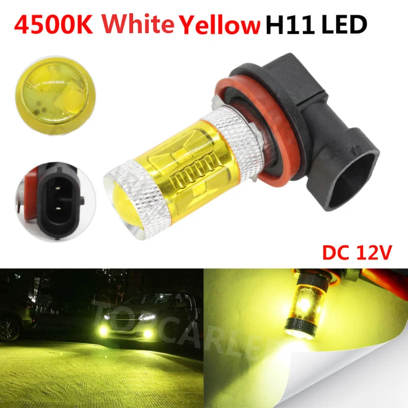 1pc H11 LED Auto Nebel Lampe Birne 30W High Power 4500K Weiß Gelb Auto Auto Fahren Nebel licht DC 12V Universal 1pc H11 LED Auto Nebel Lampe Birne 30W High Power 4500K Weiß Gelb Auto Auto Fahren Nebel licht DC 12V Universal
