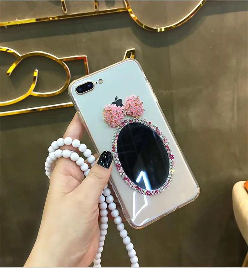 LaMaDiaa для Samsung Galaxy S10 S9 S8 Plus S7 S6 Edge Note 9 8 5 милый зеркальный мягкий чехол телефона с