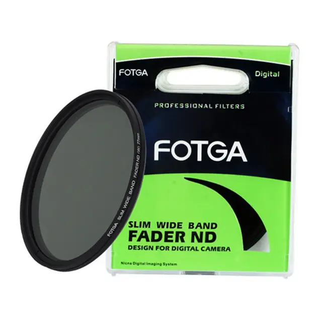 Best Price FOTGA Slim fader ND 77mm filter adjustable variable neutral density ND2 to ND400 for DALR camera DVD DC
