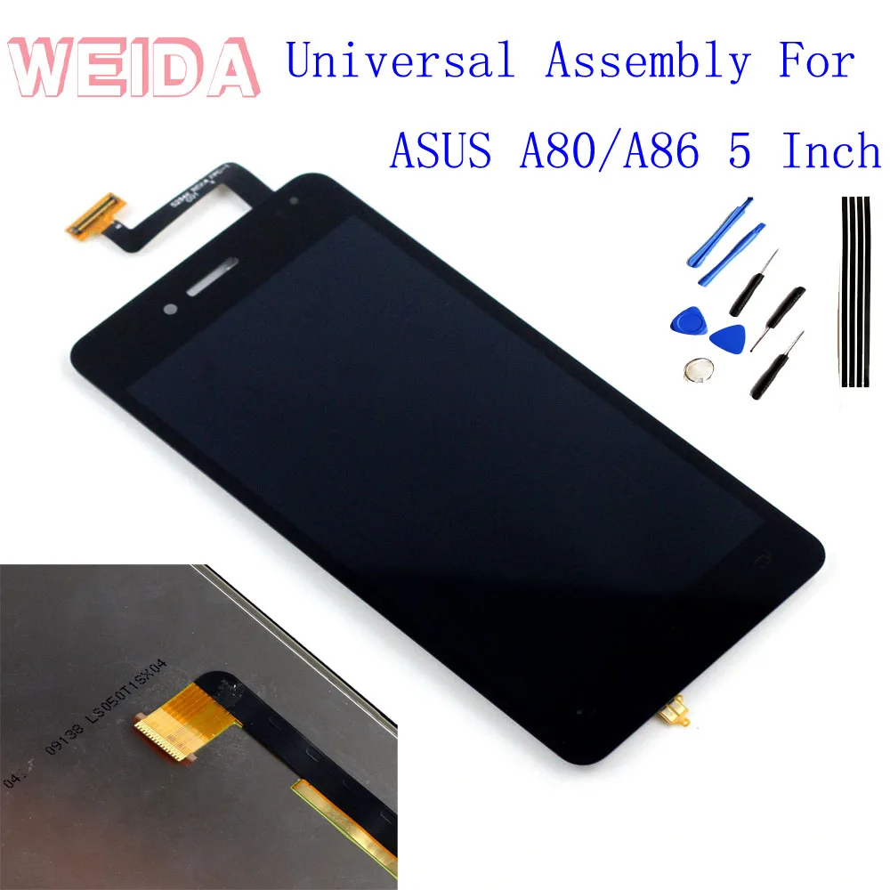 

For ASUS PadFone Infinity A80/A86 NEW Assembly Black Touch Screen Phone LCD Display Digitizer 5.0" Replacement With Tape Tools