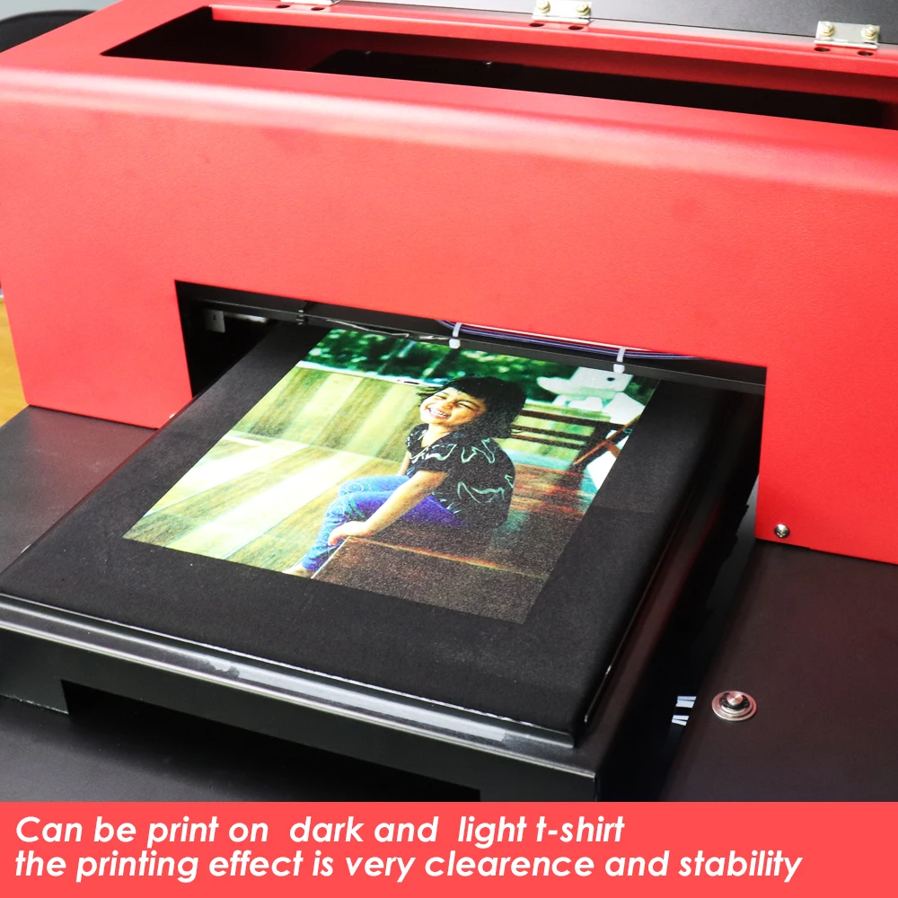 Colorsun Автоматическая А3 футболка DTG планшетный принтер для ткани для хлопчатобумажной футболки печатная машина с текстильные чернила