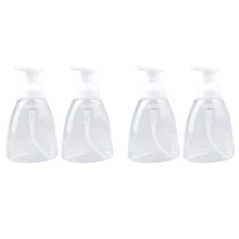 4 шт. 300 мл диспенсеры для мыльной пены прозрачная пластиковая бутылочка с дозатором для путешествий походов кемпинга