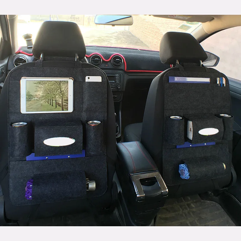 

Car Back Seat Storage Bag Bottle Magazine Tissue Food Phone Automobile Organizer Cars Backseat Cover Multi-Pocket Holder VS998