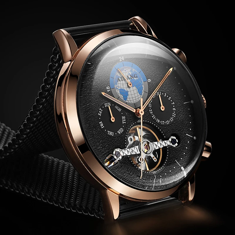 Ailangスイス登録メンズ腕時計18新自動機械式時計物理式防水スポーツファッションメンズ腕時計 機械式時計 Aliexpress