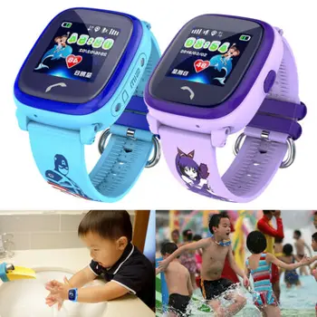 

1.22 inch Color Screen Kids Smart Watch Anti-lost Safe GPS Tracker SOS Call GSM Phone Children Smart Watch For IOS Android 4D17