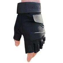 2016 hell storm usa special forces tactical gloves outdoor fighting combat slip resistant black half finger