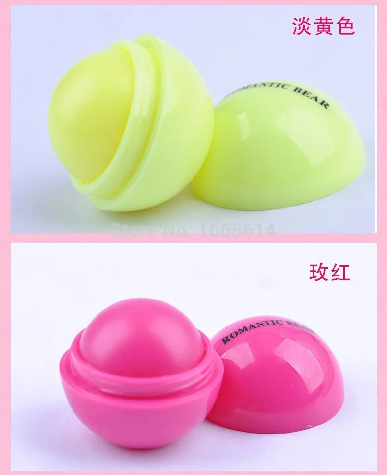 6 цветов бренд макияж круглый шар увлажняющий бальзам для губ натуральных растительных Sphere губная помада фруктовые украшения для губ