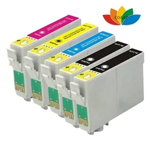 5 Pack совместимы EPSON Fox t1285 multi Картриджи с чернилами для Epson Стилусы SX125 SX130 SX230 sx235w SX420W SX425W принтера