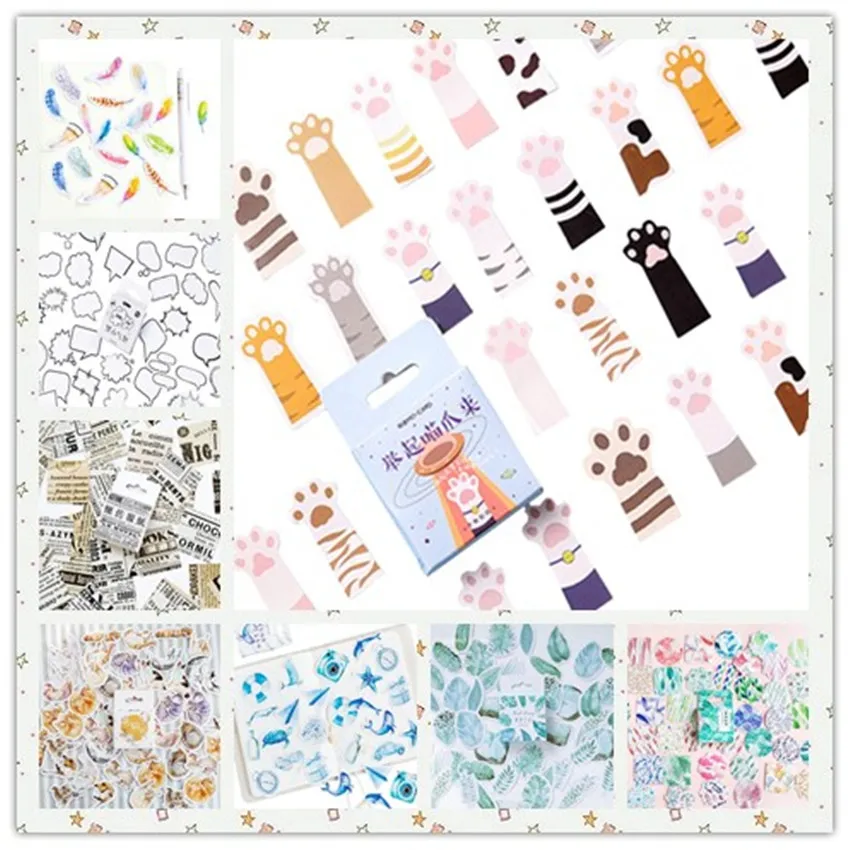 45 шт./упак. милые декоративные бумажные наклейки Kawaii DIY дневник украшение для