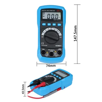 

Bside auto range multimeter ohm AC DC buzz Freq backlight vs ADM01