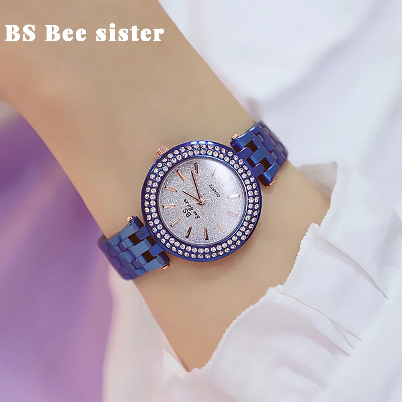 

Women Watches luxury brand 2019 Zegarek Damski waterproof Diamond Ladies Wrist Watch Blue Female Wristwatches reloj mujer 2018