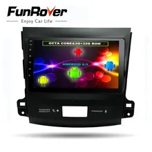Funrover 8 core 9 “Android8.0 Auto dvd radio GPS navi multimediale per Mitsubishi Outlander 2006-2014 Peugeot 4007 citroen C-Crosser