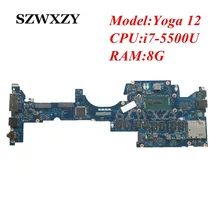 FRU: 01AY506 для lenovo Yoga 12 Материнская плата ноутбука с процессором LA-A342P i7-5500U 8 Гб ram полностью протестирована