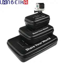 LANBEIKA для Gopro Водонепроницаемый Портативный сумка коробка защиты пу для SJCAM SJ5000 SJ4000 M20 SJ6 SJ7 Go Pro Hero 6 5 4 3 + Экен