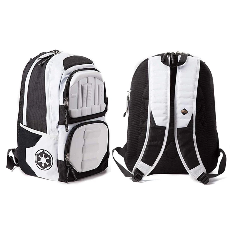 Star Wars Backpack Bag Stormtrooper 3D Molded Official White Male and female personality design double shoulder Bag (31)