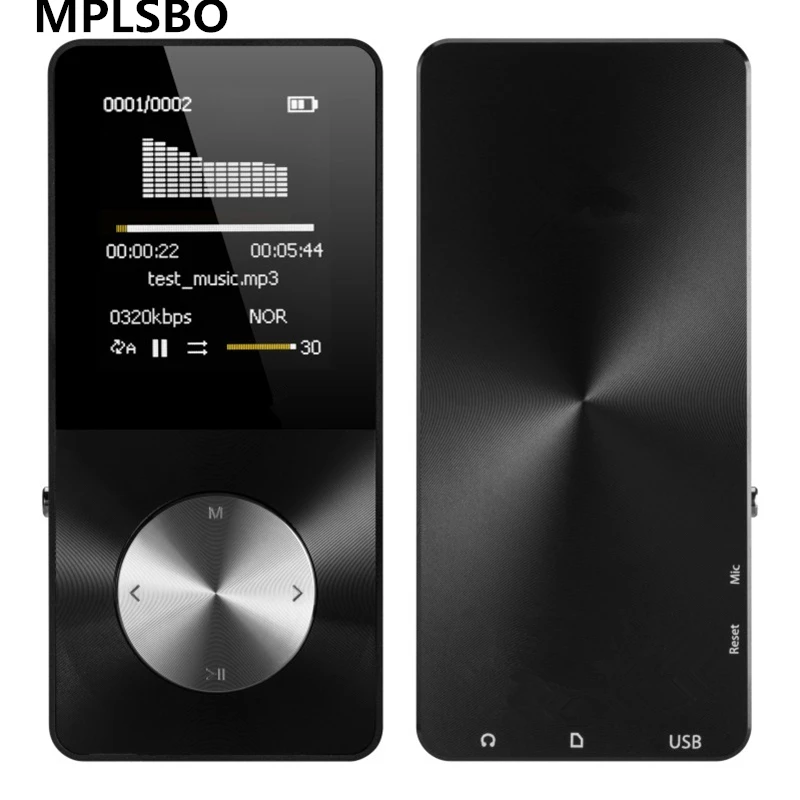 MPLSBO HiFi металлический mp4-плеер, встроенный динамик, 4 ГБ, 8 ГБ, 16 ГБ, 1,8 дюймов, экран, TF слот для карт, карта с видеосигнализацией, FM Электронная книга