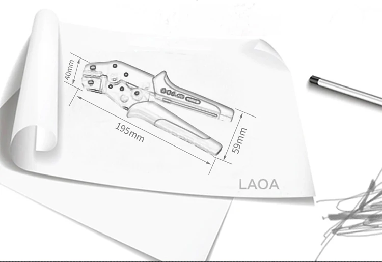 LAOA Многофункциональный храповик обжимные плоскогубцы терминал провод модуля щипцы инструменты