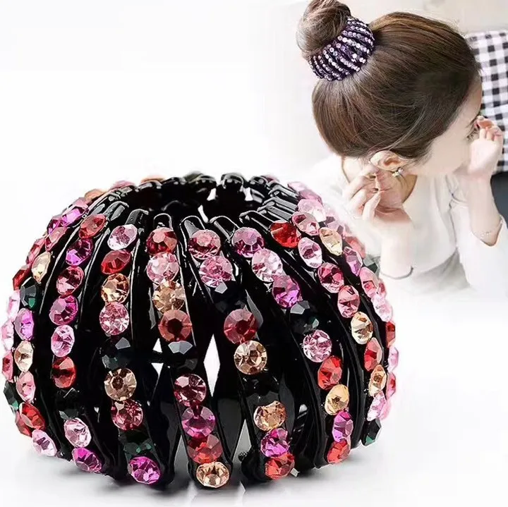 Small Horsetail buckle Hair Claws clip hair bands ponytail buckle balls