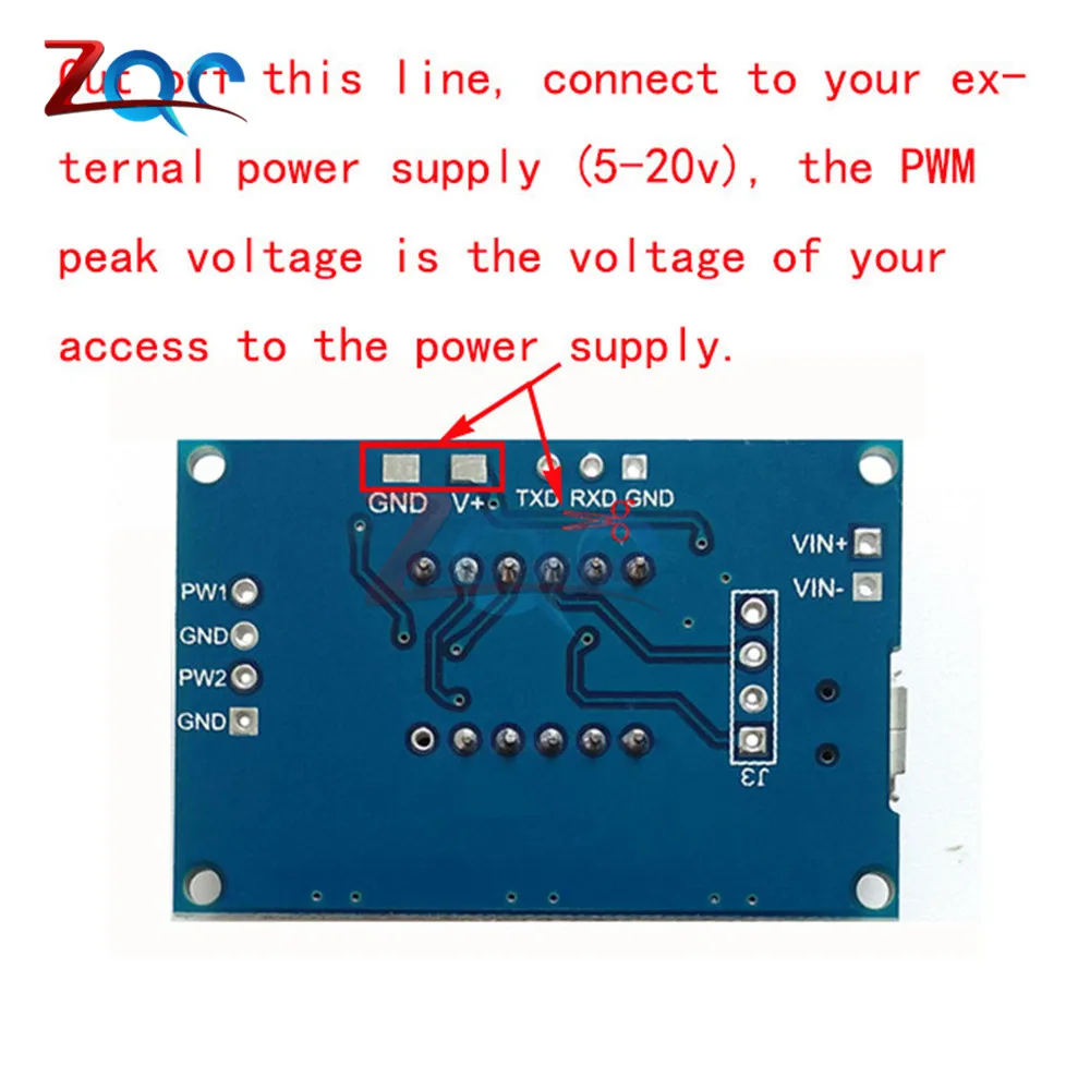 DC 5-30V Micro USB 5V power независимый pwm генератор сигналов 2 канала двойной способ цифровой светодиодный Рабочий цикл частота импульса доска