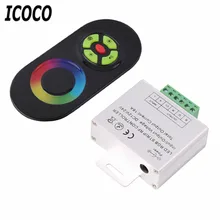 Kablosuz RF SMD 5050/3528 RGB led şerit işık Dokunmatik Dimmer Uzaktan Denetleyici, DC şeritler uzaktan kumanda için RGB LED Şerit Işık(China)