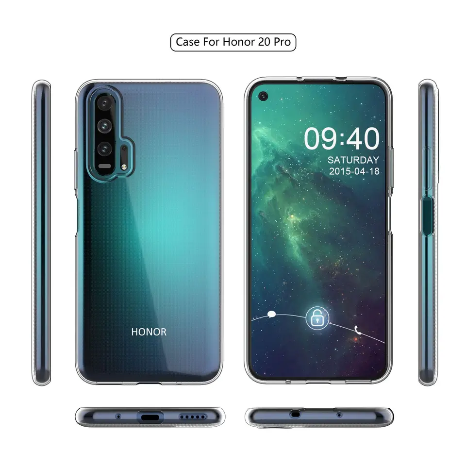 SIYOPINPFY Case For Huawei P20 Pro Cover, Glitter Sequin Clear - View #4