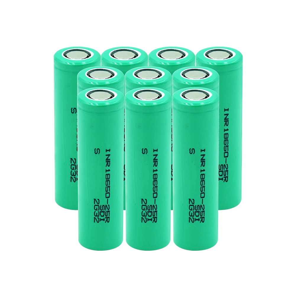INR 18650 25R батарея 2500mAh перезаряжаемая 20A литиевая непрерывная разрядка выделенная
