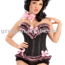 ; черный, розовый сексуальное женское белье кружево Басков Костюм-корсет S-XXL BL068