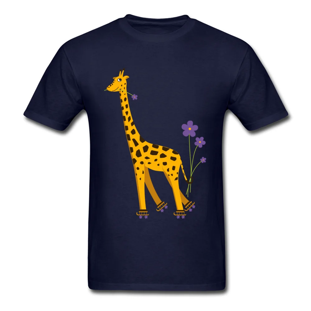 Roller Skating Giraffe_navy
