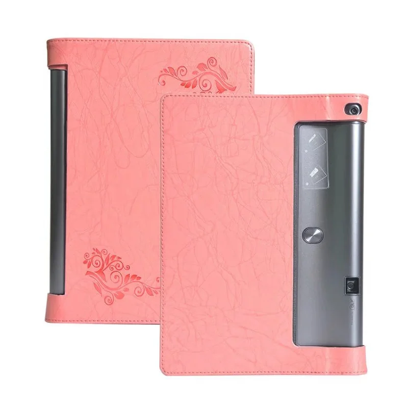20PCS/Lot Flower Printed Folio PU Leather Case Cover Protector Skin For Lenovo Yoga Tab 3 Plus 10.1