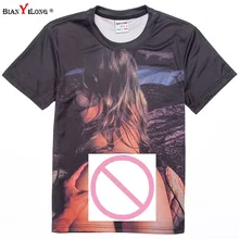 Brand Clothing 2017 New Summer Fashion Novel t-shirt Sexy Naked tattoo Girl Printing 3d t shirt men/women top tees plus size 4XL