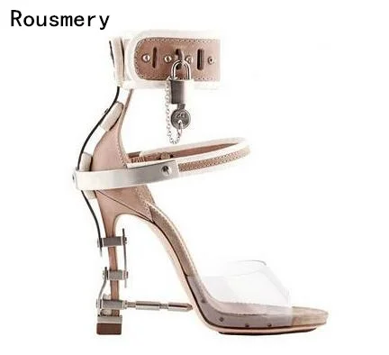 Rousmery 2017 Ankle Wrap Rhinestone High Heel Sandals Woman Abnormal Jeweled heels Gladiator Sandals Women Big Size 43 Rousmery 2017 Ankle Wrap Rhinestone High Heel Sandals Woman Abnormal Jeweled heels Gladiator Sandals Women Big Size 43