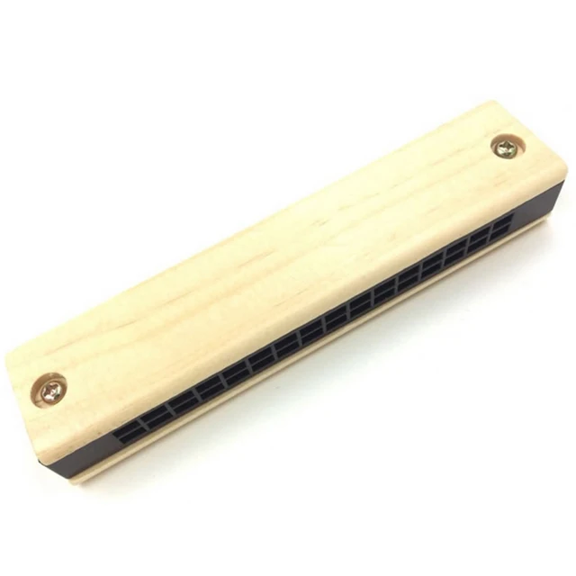 16 Holes Harmonica C Key Children Wooden Mouth Organ For Kids Gifts