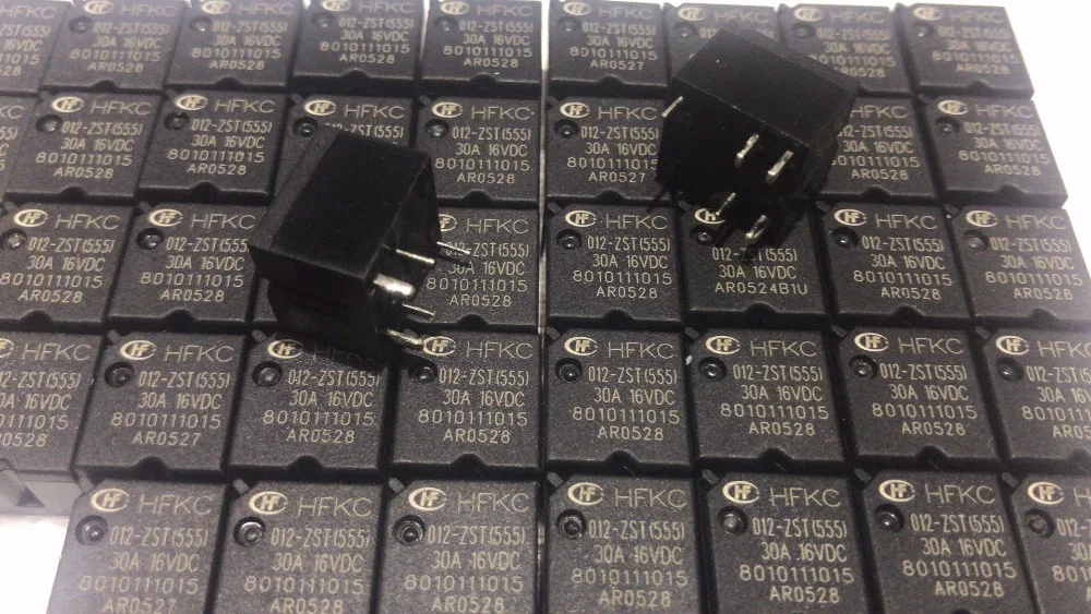 Оригинальные автомобильные реле HFKC 012-ZST (555) 5 шт. такие же как TYCO 5PINS 30A 12VDC |